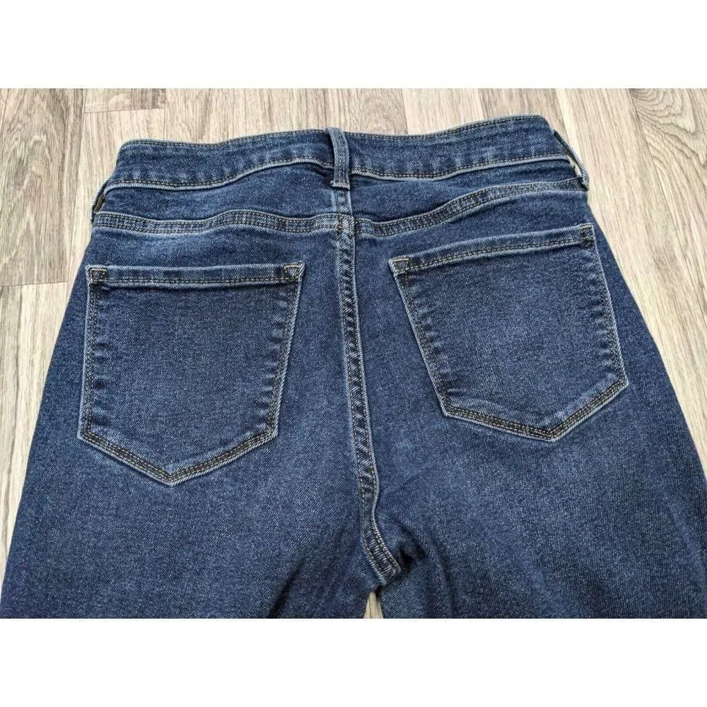 Old‎ Navy Size 6 Rockstar Skinny High Rise Pockets Distressed Blue Jeans
